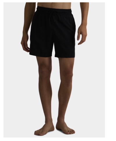 George Men's Above the Knee Basic Swim Shorts, Black Soot, Size S (28-30)