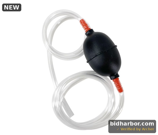 Custom Accessories Inc Hyper Tough Manual Siphon Pump Universal 6 Ft. Hose 36201WDI