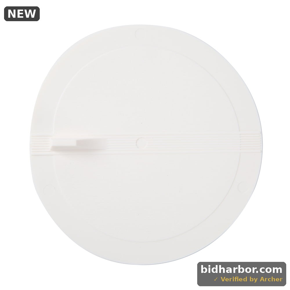 Mainstays Universal Rubber Flat Suction Sink Stopper For Kitchen Or Bathroom White 4.9 Round
