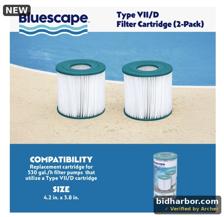 Bluescape Type VII/D Pool Filter Cartridge 2-Pack
