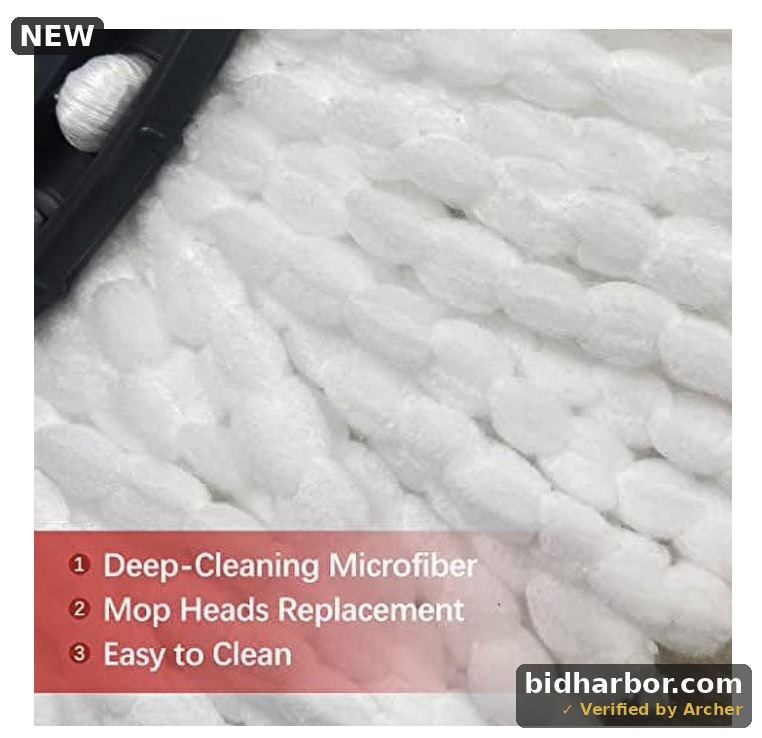 5 Pack Mop Heads Replacements Easy Wrin Spin System, Microfiber Refills, Easy Cleaning Mop Repalce Head