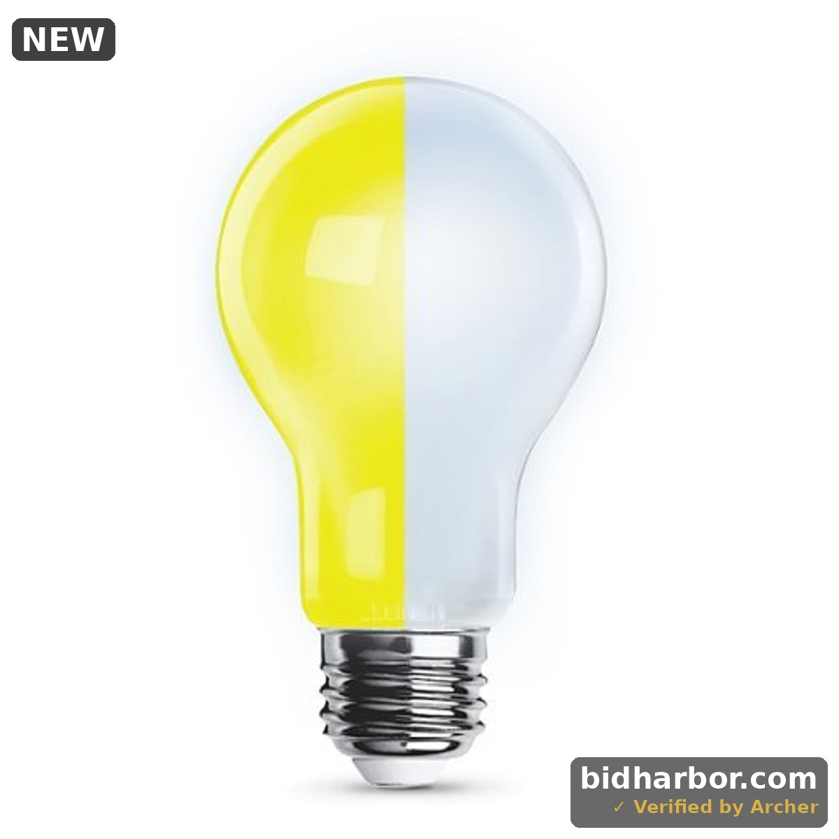 Feit Electric 8.8W (60W Equivalent) General Purpose White LED Light Bulb, A19, E26 Base, Dimmable