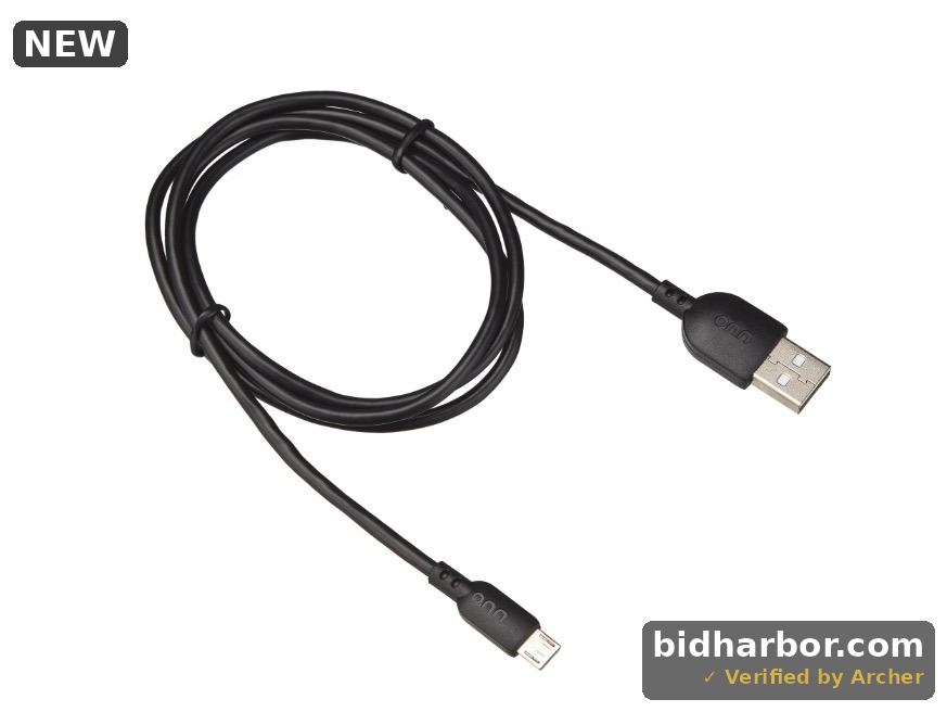 Onn 3ft Micro-USB to USB Charging Cable Black