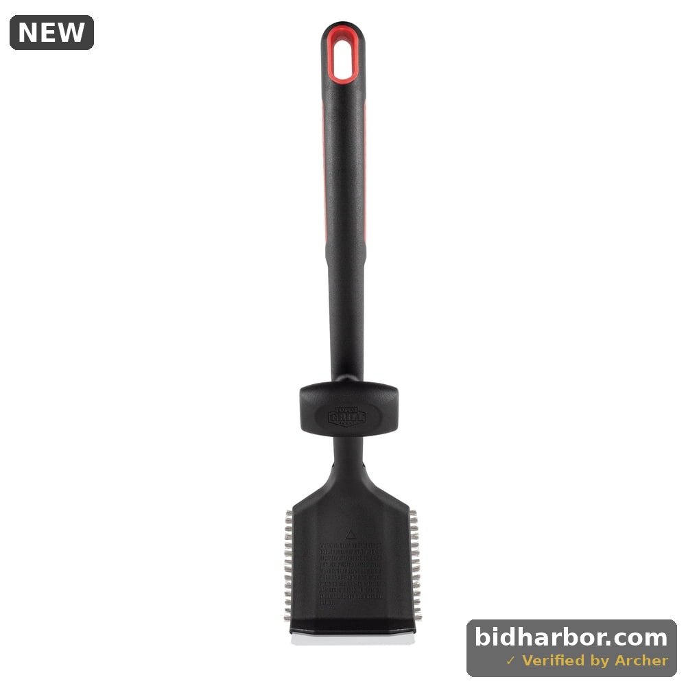 Expert Grill Cleaning Brush with Scraper Bristle