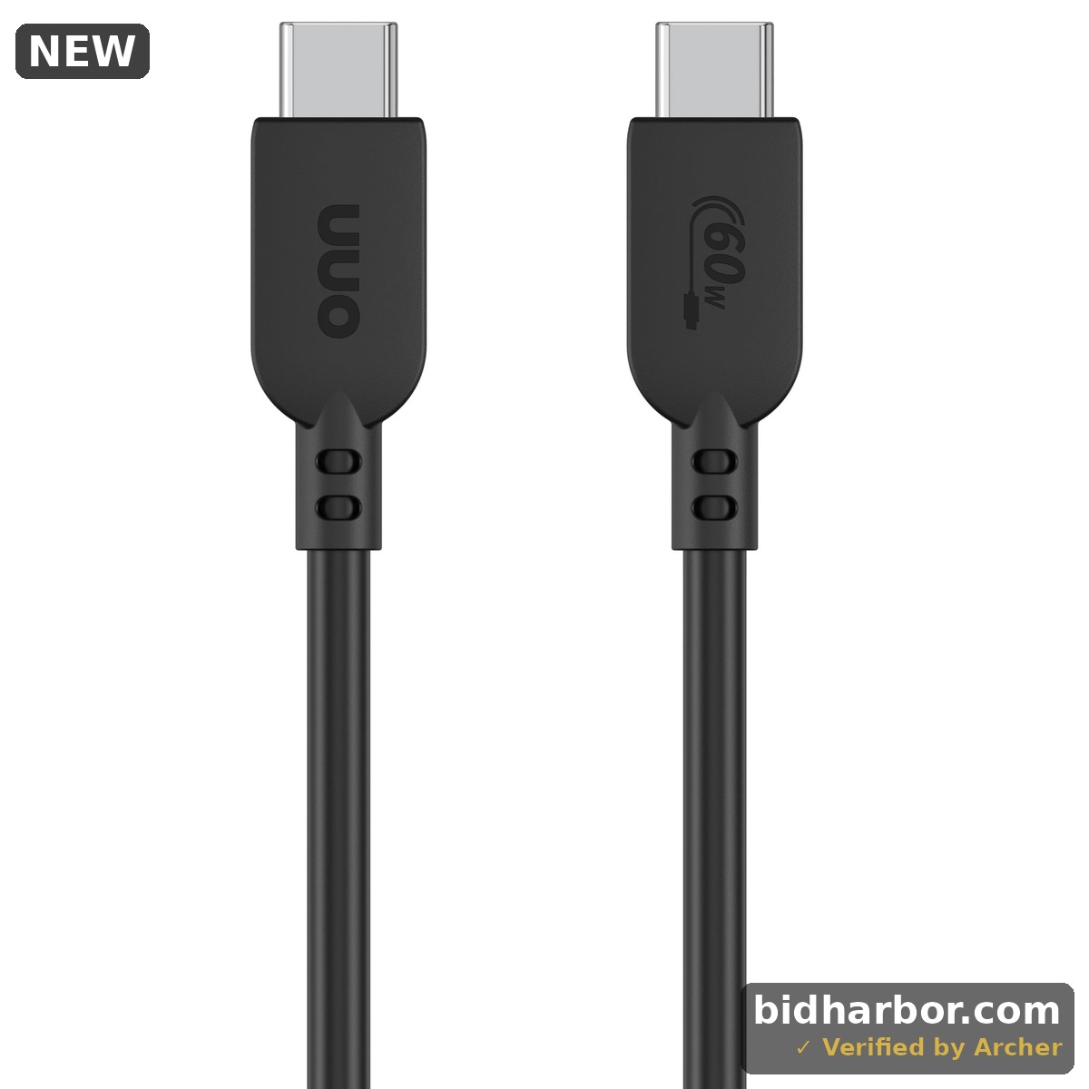 onn 10ft USB-C Fast Charging Cable, USB-IF Certified, Black
