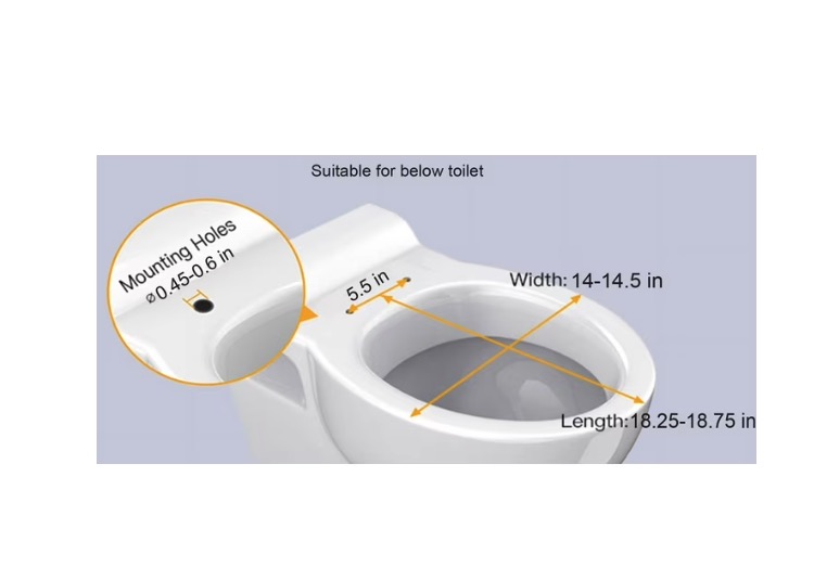 Mainstays Elongated Toilet Seat in White