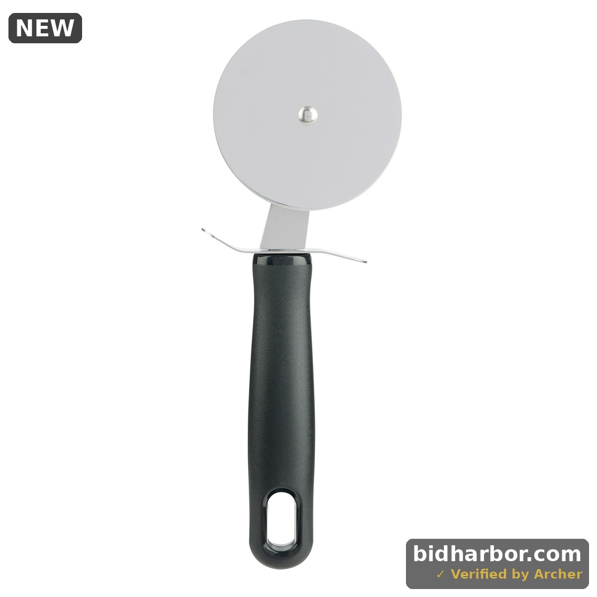 Mainstays 3in Ergonomic Lightweight Wheel Stainless Steel Pizza Cutter, Black