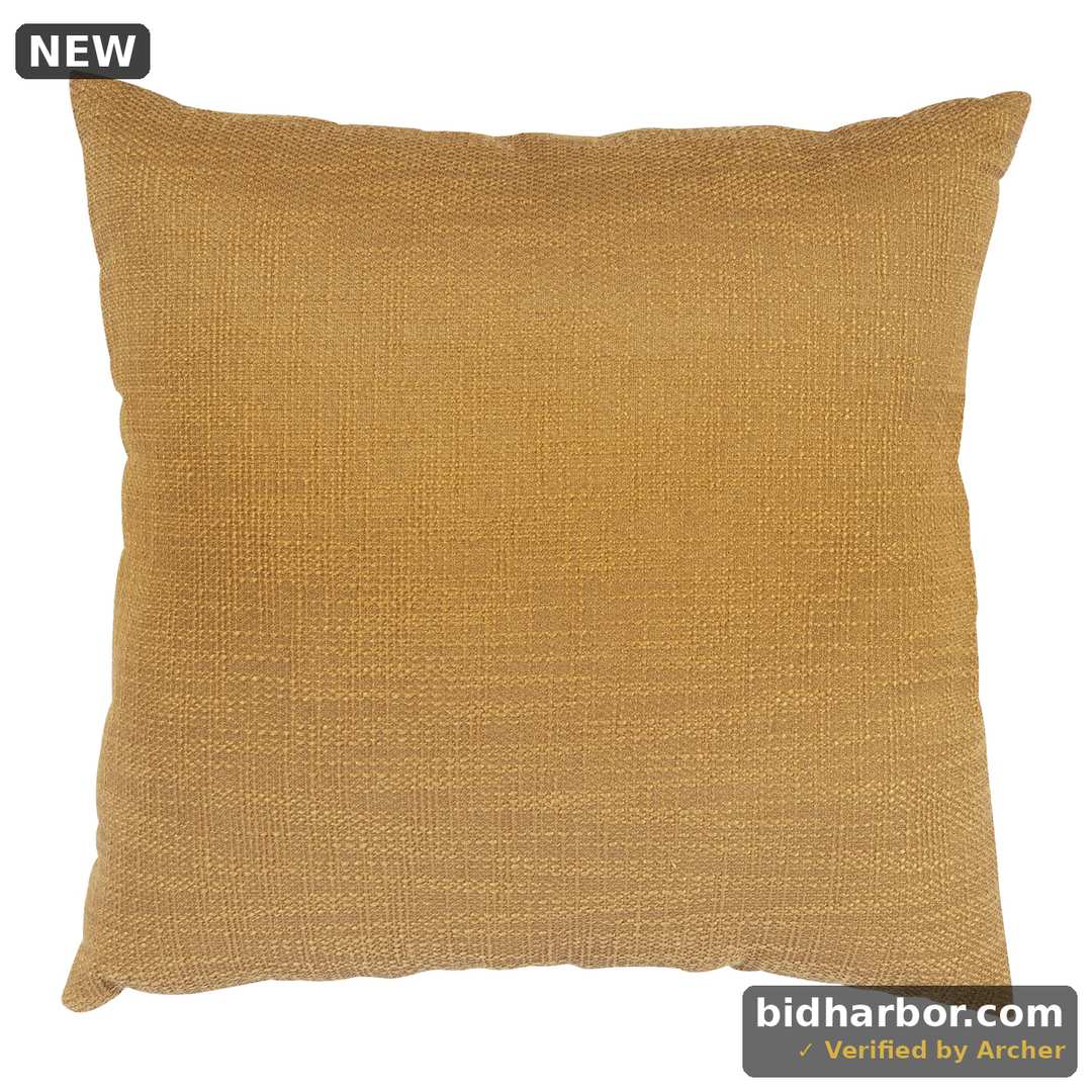 Mainstays 18 X 18 Brown Polyester Decorative Pillow
