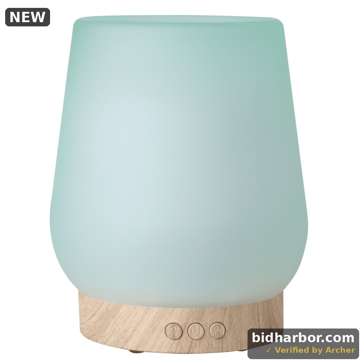 Better Homes & Gardens 280mL Cool Mist Ultrasonic Aroma Oil Diffuser, Sea Glass Jade Green