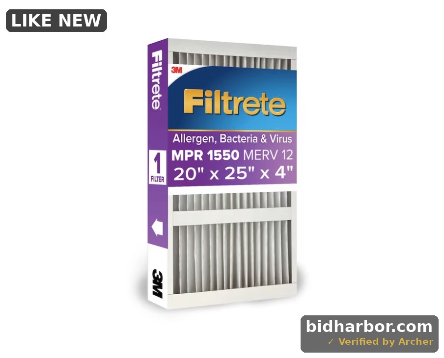 Filtrete 20 x 25 x 4 MERV 12 1550 MPR Allergen, Bacteria and Virus Electrostatic Pleated Air Filter
