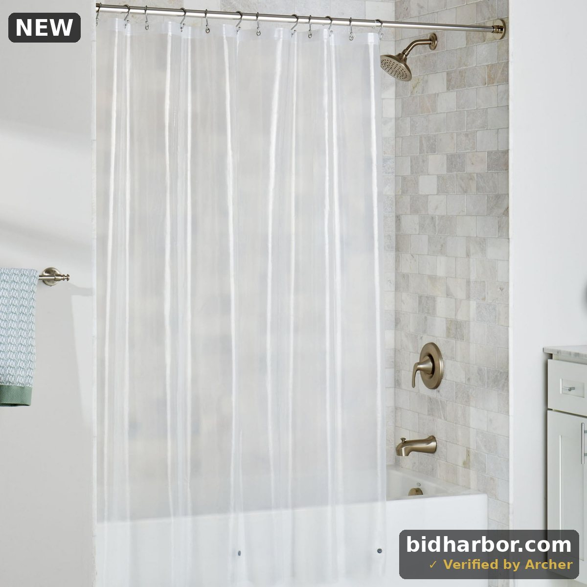 Better Homes & Gardens Heavyweight PEVA Shower Liner 70 W X 72 H Clear