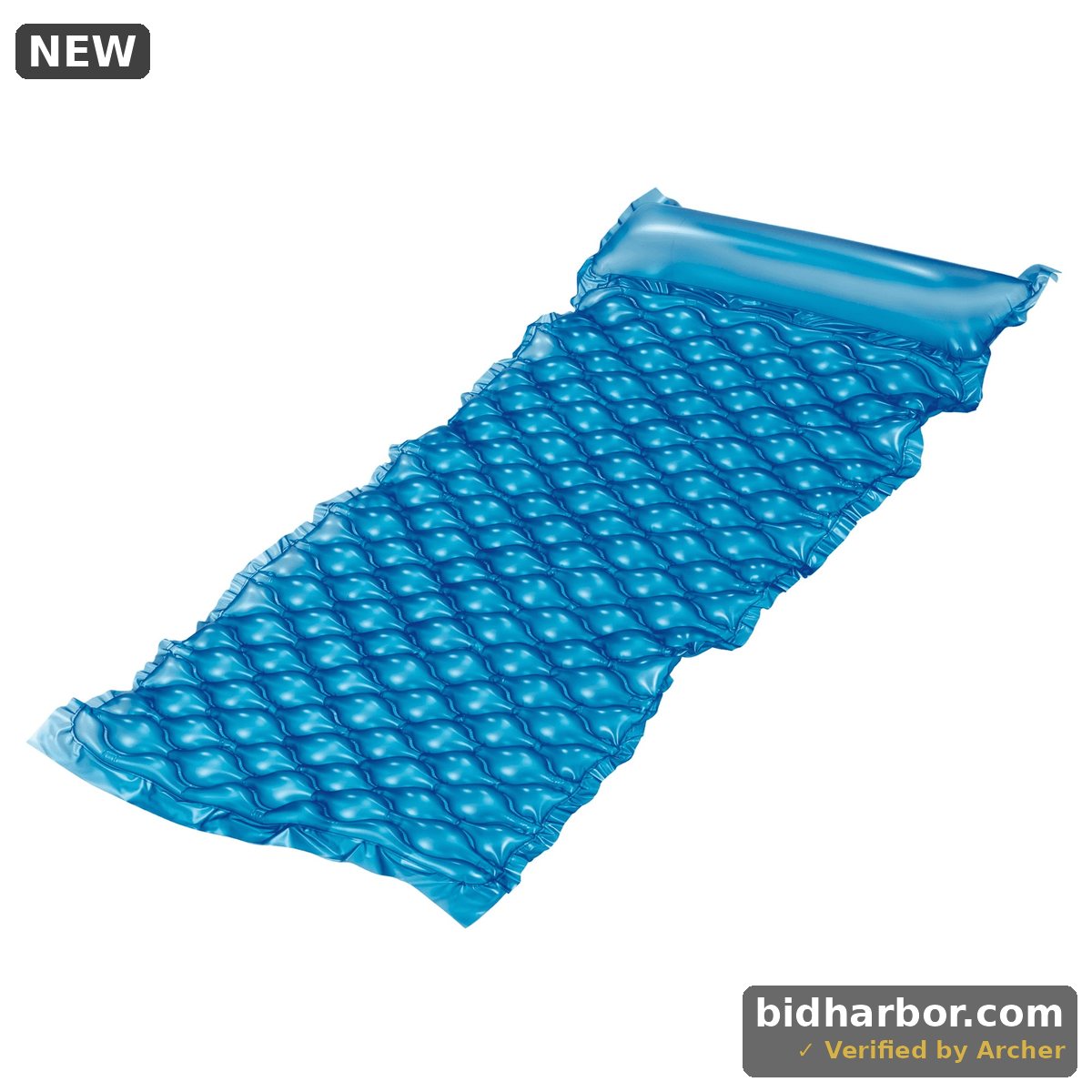 Bluescape Inflatable Water Pool Comfort Mat Floater Blue Neon Adults