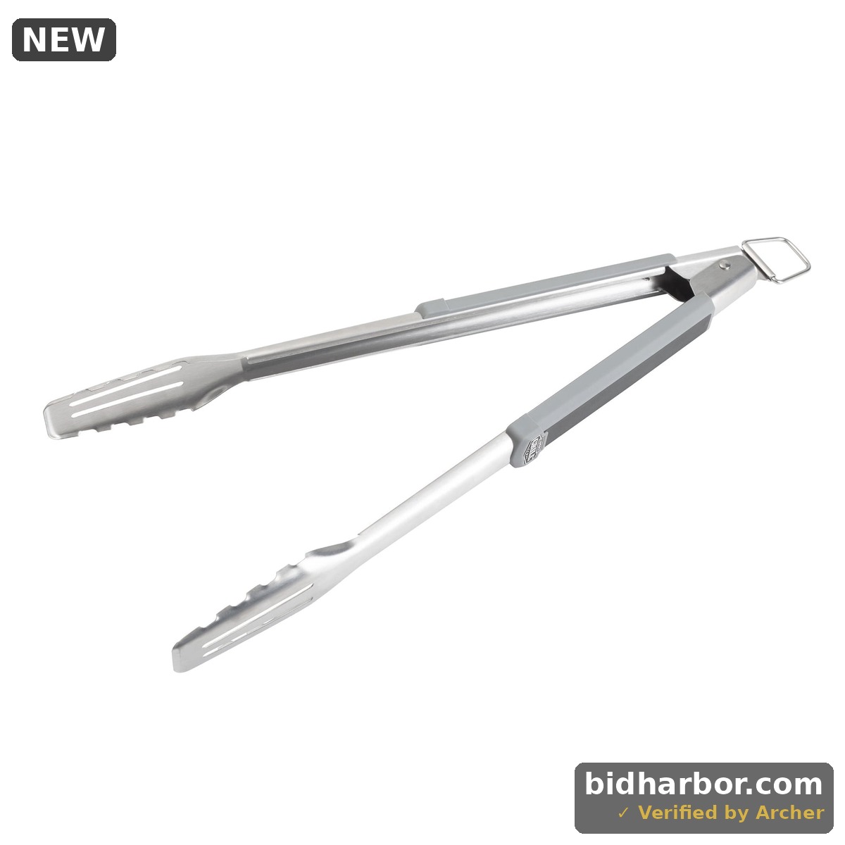 Expert Grill Stainless Steel Tongs Black & Grey