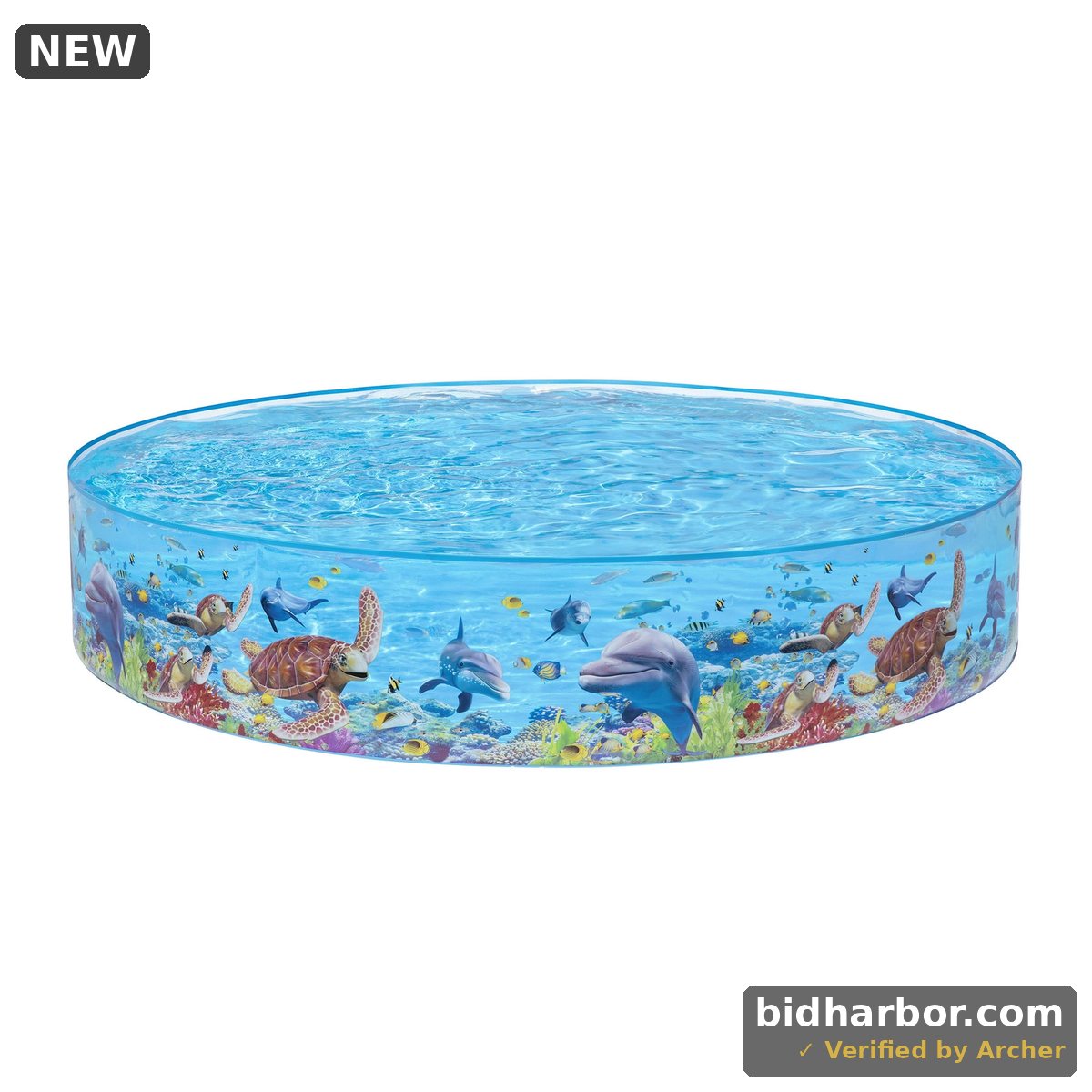 Bluescape Round Above-Ground Kiddie Pool 8 X 18