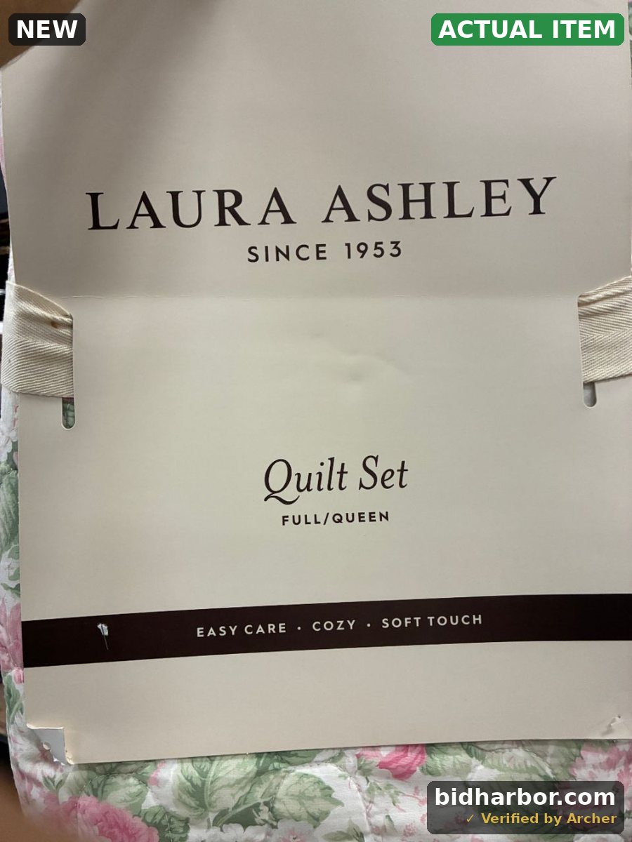 Laura Ashley Quilt Set, Full/Queen, 3-Piece 100% Cotton, Pink Floral