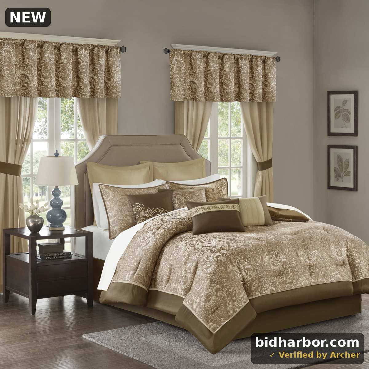 Madison Park Essentials Brystol 24 Piece Room In A Bag - Cal King MPE10-786