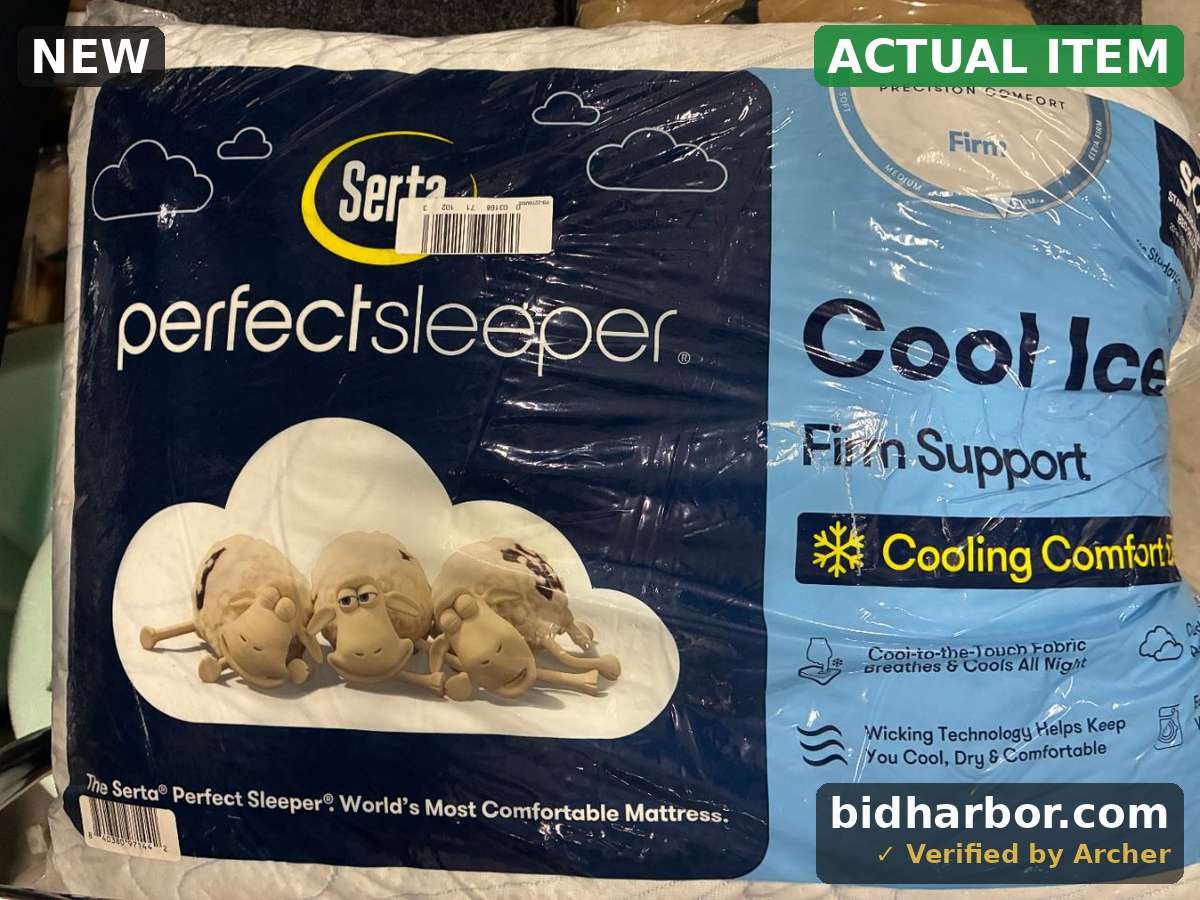Serta PerfectSleeper Cool Ice Firm Support Pillow, Standard/Queen, White