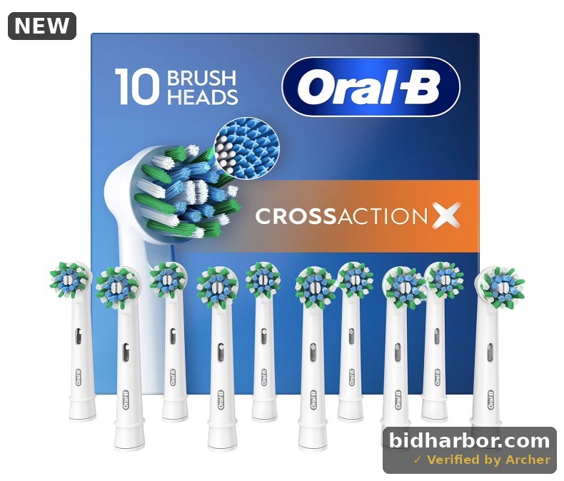 Oral-B Cross Action Replacement Brush Heads 10 Count