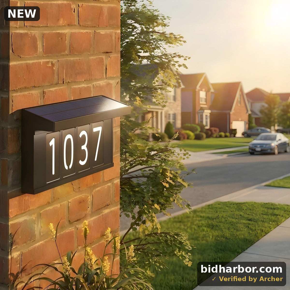 Artika Bowen Solar LED Outdoor Address Wall Light 5 CCT