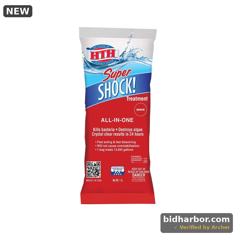HTH Pool Care Shock Advanced — Granules 1 Lb — Pool Shock Treatment for Weekly Use