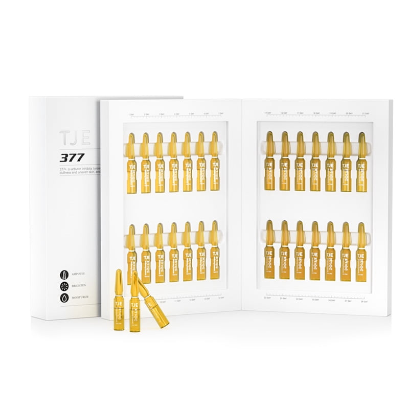 TJE Whitening 377 Ampoule Essence Moisturizing Brightens Skin 1.5ml*28bottle