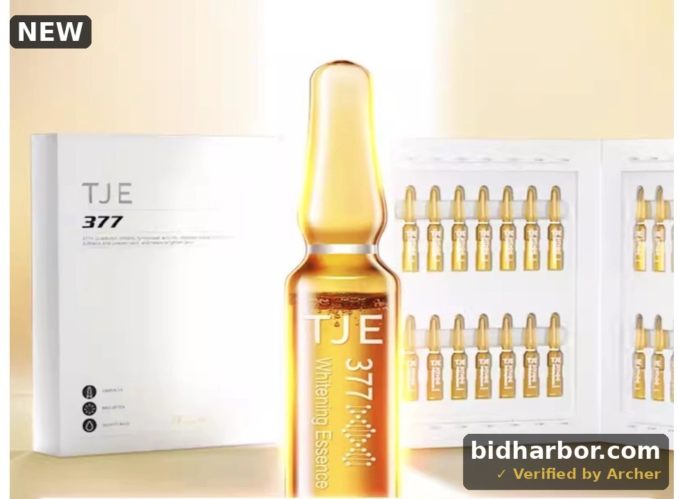 TJE Whitening 377 Ampoule Essence Moisturizing Brightens Skin 1.5ml*28bottle