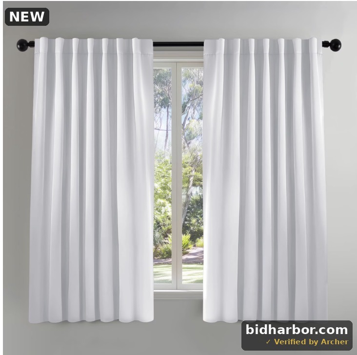 ZOPZO Thermal Blackout Curtains 2 Panels, Greyish White, 52W x 63L Inch, Noise Reducing Drapes for Bedroom and Living Room