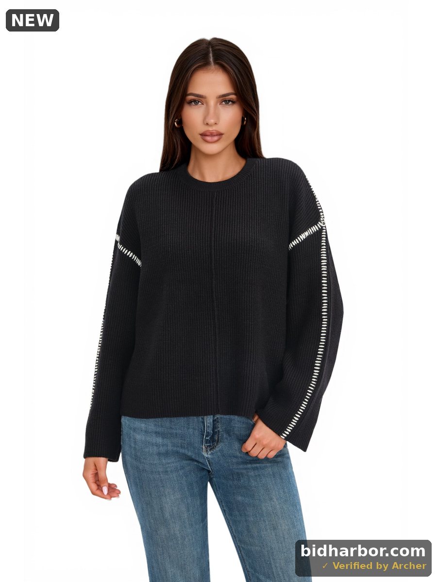 Womens Pretty Garden CABLE KNIT MOCK NECK TOP - MOCKNECK SWEATER, Black, Size S