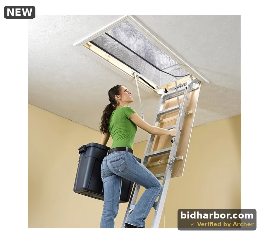 IBEEDOW Attic Door Insulation Cover 25x54x11, Attic Stairs Insulation Cover Attic Tent, Attic Stairway Pull Down, Thicken Aluminum Foil Attic Access Insulation Cover with Zipper