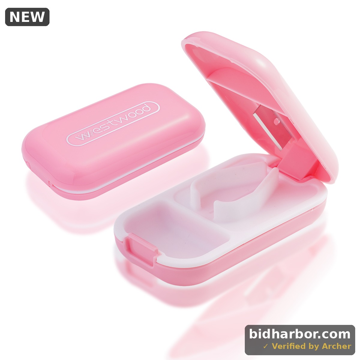 Lumikrypt Pill Cutter Pill Splitter For Small Or Large Pills In Half Portable Pill Cutter Cuts Pills Vitamins Tablets (Pink)