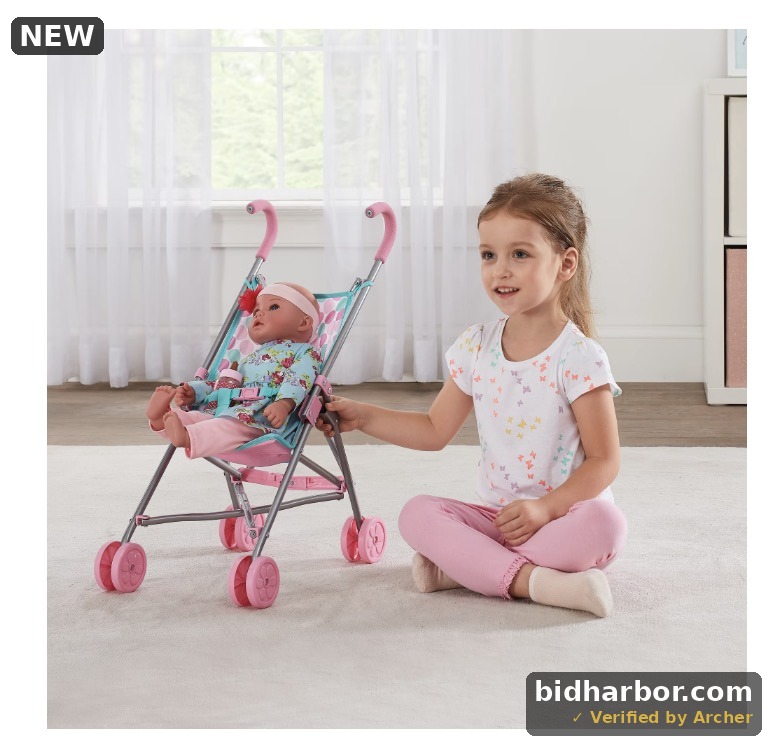My Sweet Love Umbrella Stroller for Dolls Multicolor