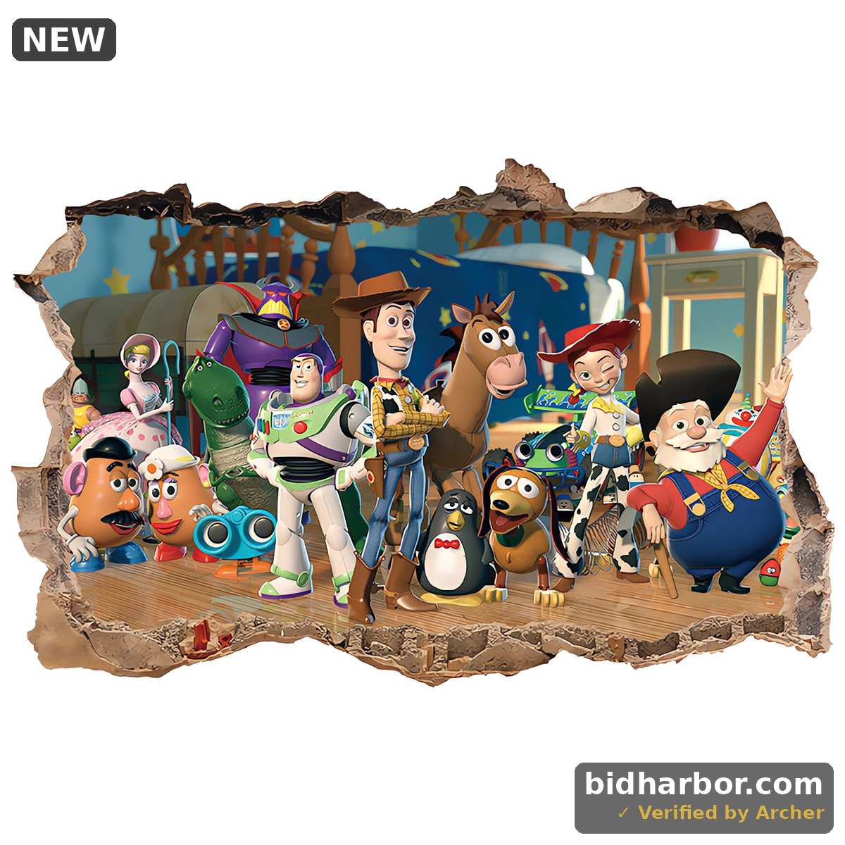 Wabqqss Toy Story Wall Sticker For Bedroom Living Room Nursery Party Decorations Anime C