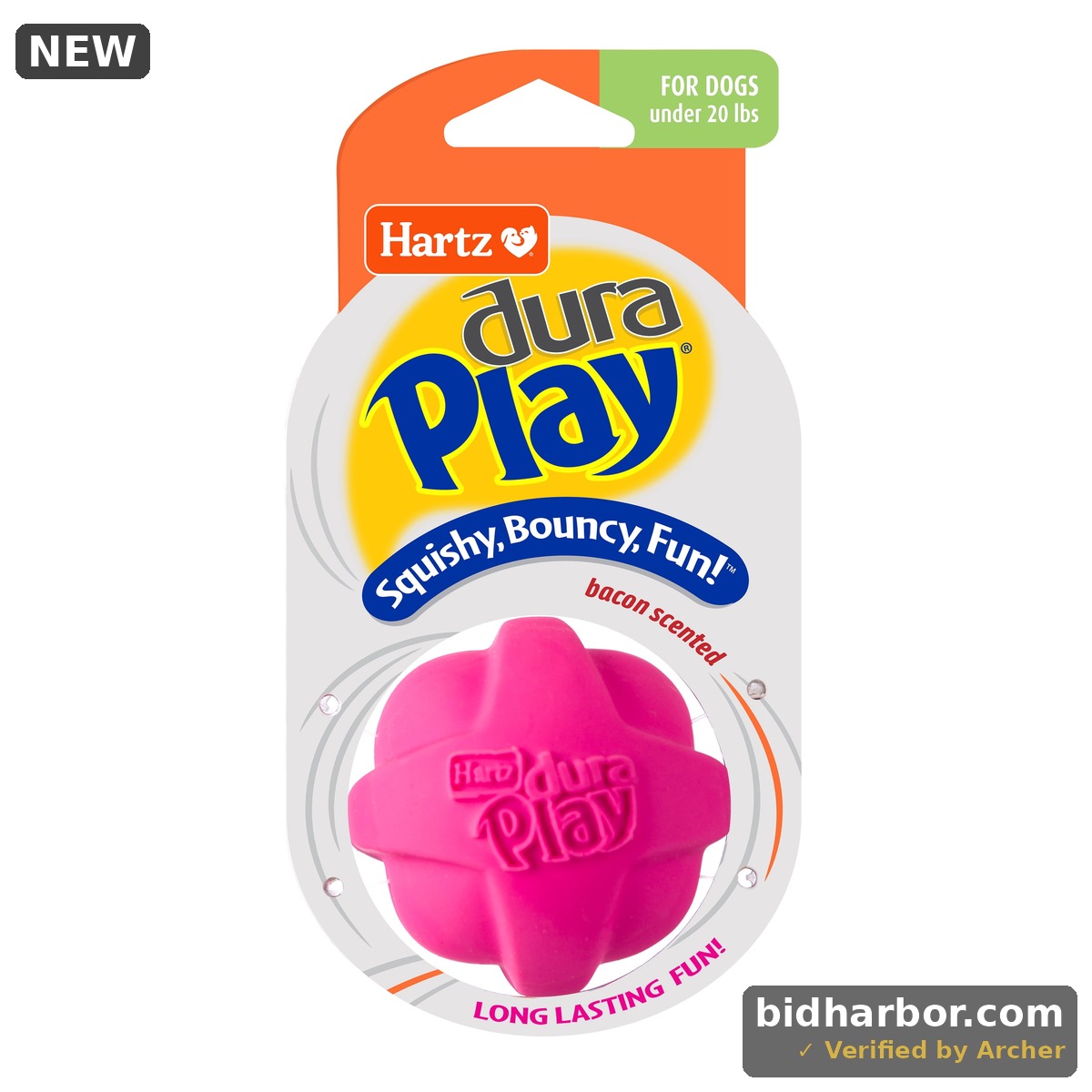 Hartz Dura Play Small Ball Dog Toy Latex 1ct