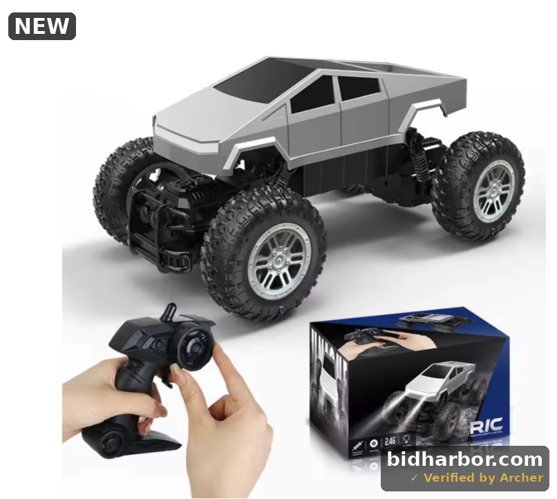 WLBES Remote Control Car 2 Batteries All-Terrain Off-Road RC Vehicle with Charging Station 2.4GHz Toy Car for Kids 3+