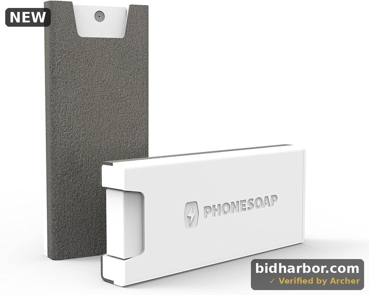 PhoneSoap Shine 2-in-1 Phone & Screen Cleaner with Microfiber Cloth Ultimate Clean