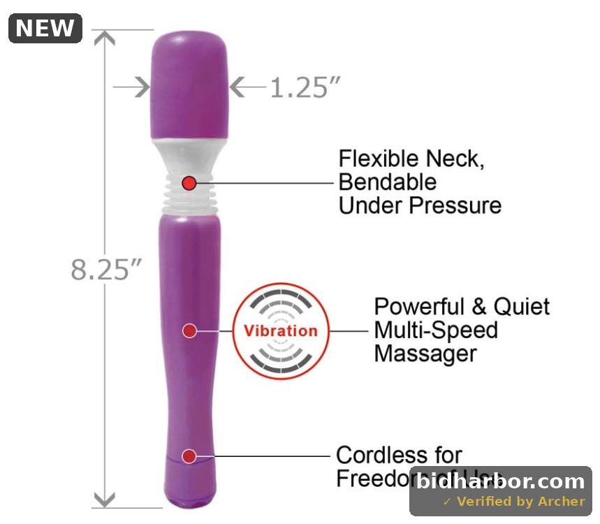 Mini Wanachi Massager Waterproof - Purple