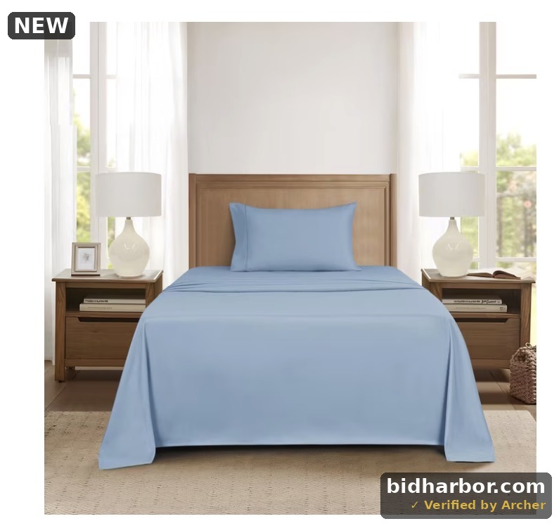Mainstays Super Soft Brushed Microfiber Bed Sheet Set, Placid Blue, Twin-XL, 3 Piece