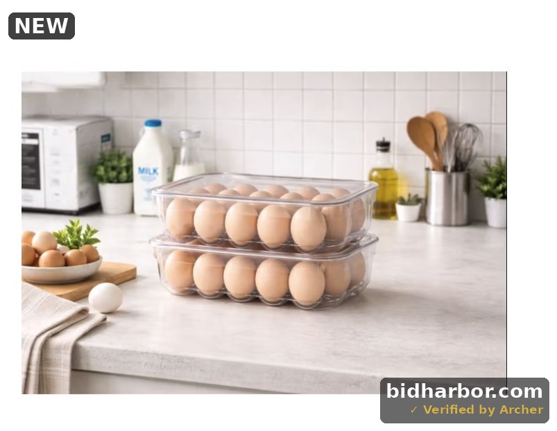 Mainstays Clear 18-Count Egg Carrier with Lid