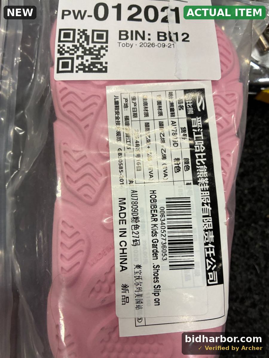 HOBIBEAR Kids Garden Clogs, Slip On Beach Water Shoes, Pink, Size 27 (EU)