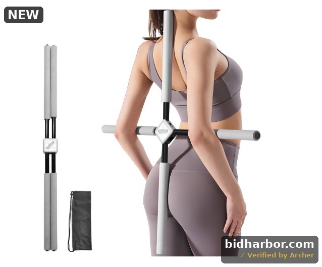 Fitphysio Yoga Stick & With Adjustable Posture Brace