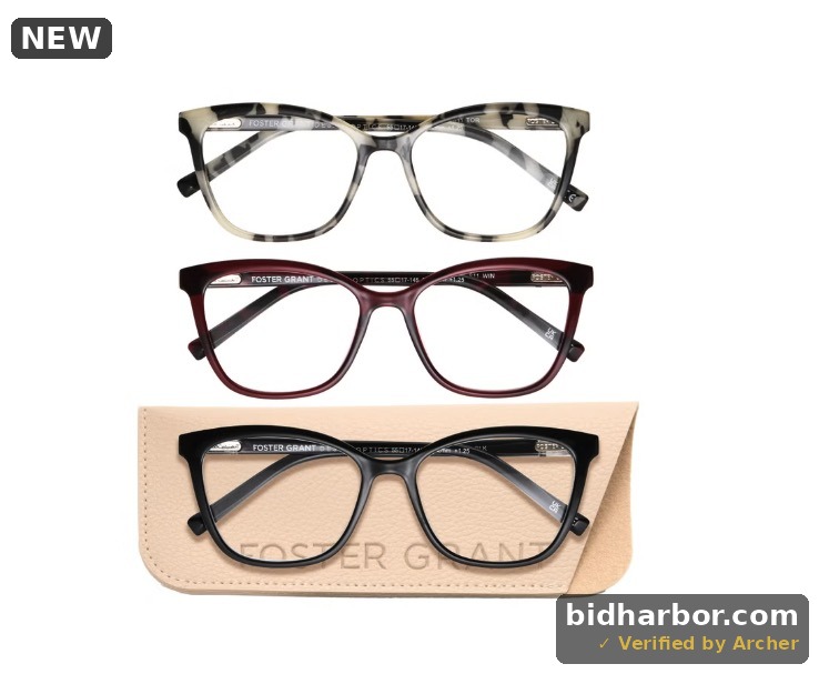 +2.50 Design Optics by Foster Grant Fashion Cateye Reading Glasses, 3-pack