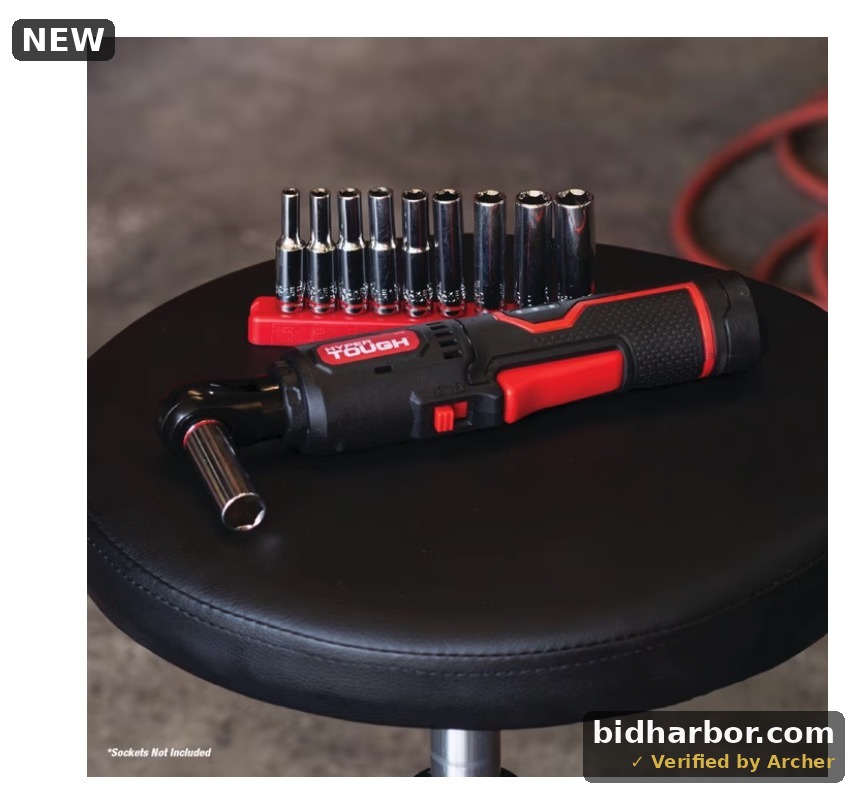 Hyper Tough 4V Cordless Ratchet with USB-c Charging Cable