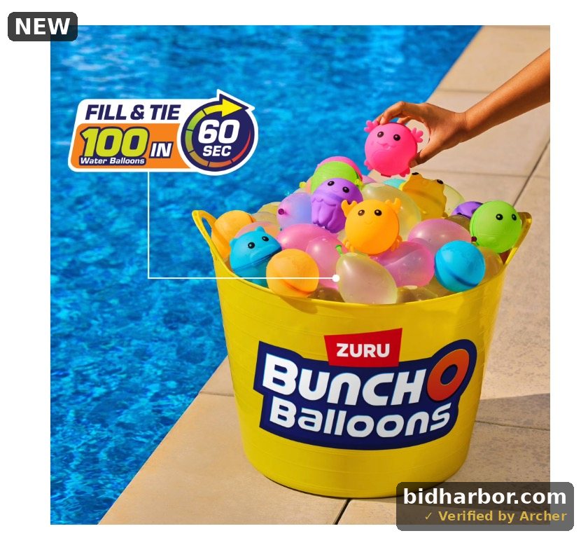 Bunch O Balloons Crazy 105 Rapid-Filling Self-Sealing Water Balloons (3 pack) for Kids, Teens & Adults Ages 3+