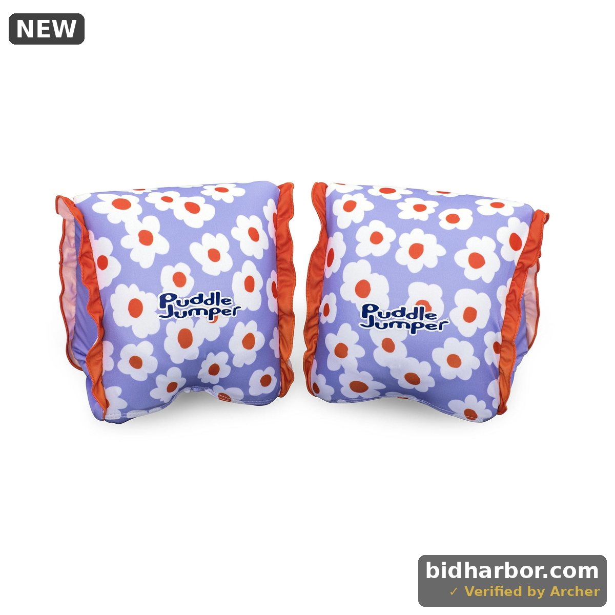 Puddle Jumper AquaStar Fabric Inflatable Armband Floaties Flower up to 66 Lbs