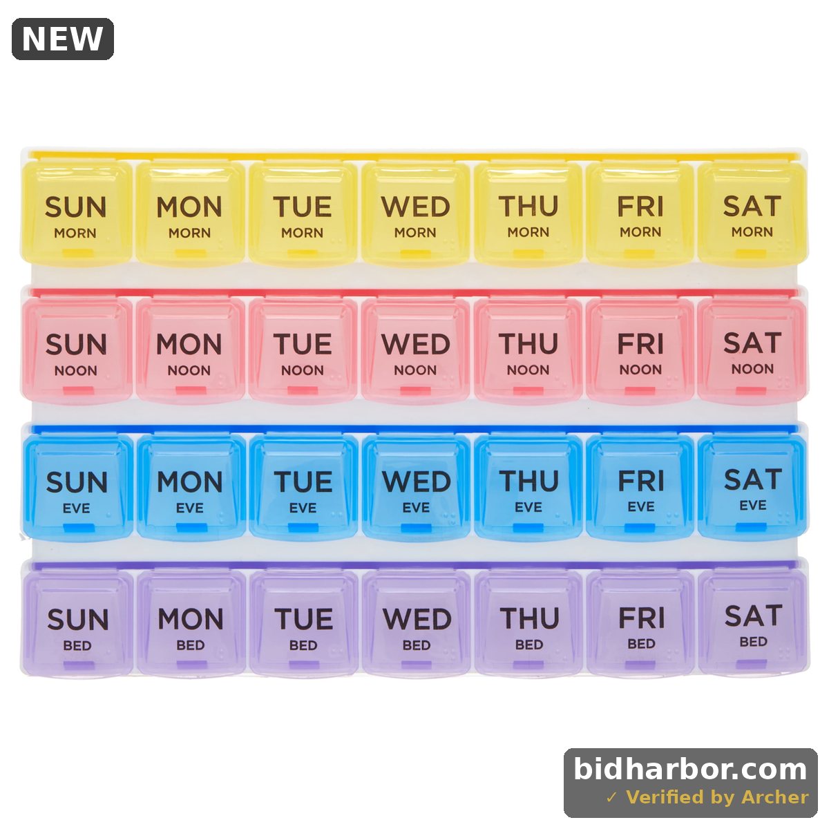 Equate 4-a-Day Pill Planner 1 Week 8.5