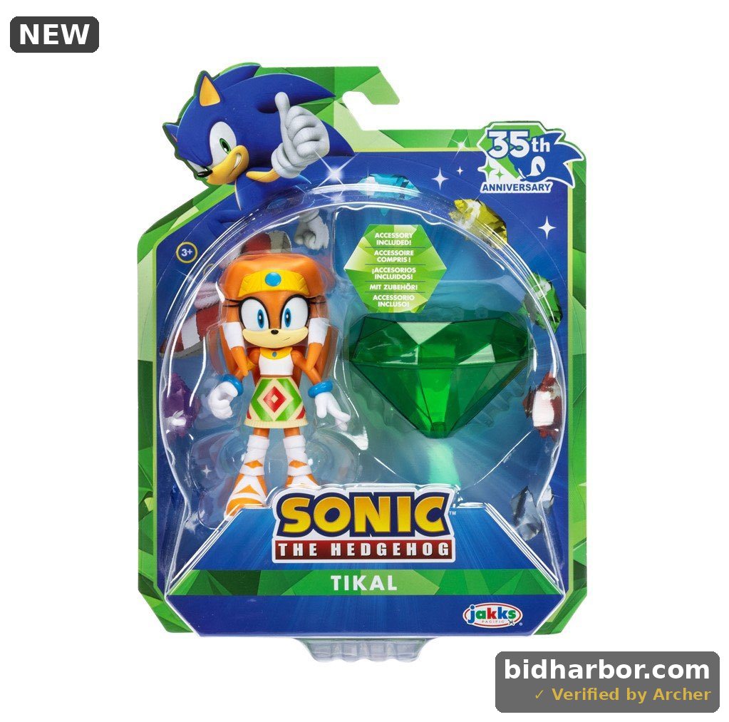 JAKKS Pacific Sonic the Hedgehog Tikal Figure with Master Emerald - 4 Inch
