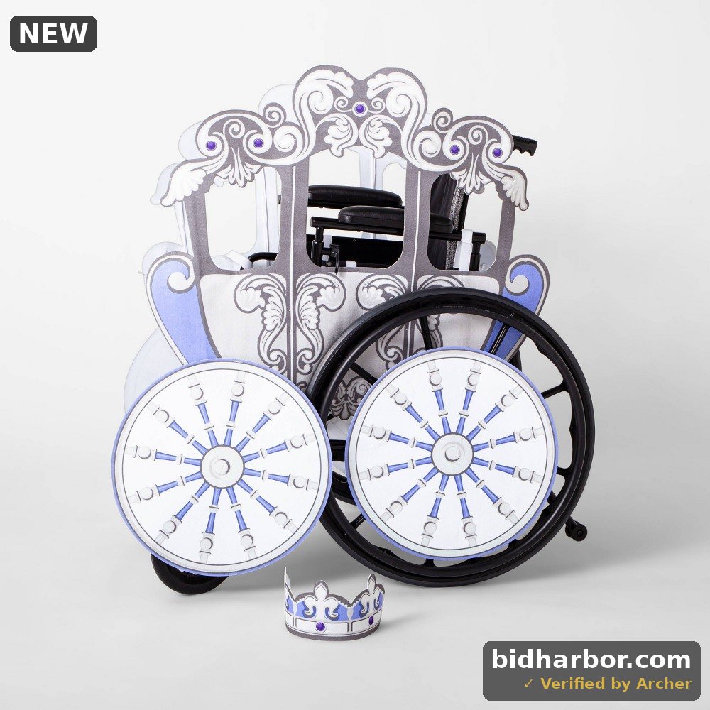 Kids' Adaptive Princess Carriage Halloween Costume Small Wheelchair Cover with Headpiece - Hyde & EEK! Boutique™