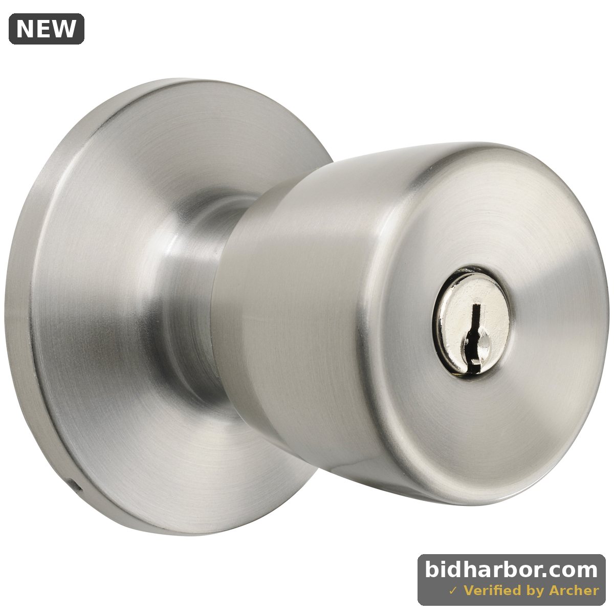 Hyper Tough Keyed Entry Tulip Style Doorknob Stainless Steel
