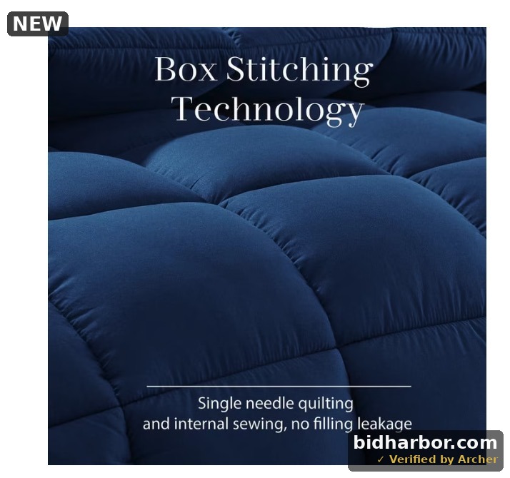 Justlet Luxury Solid Down Alternative Machine Washable Navy Comforters California King