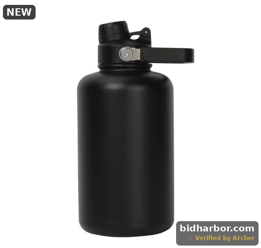 Ozark Trail 64 oz Stainless Steel Chug Bottle Black